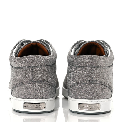 Jimmy Choo Glitter Miami Sneakers 38 Silver 15 of 30