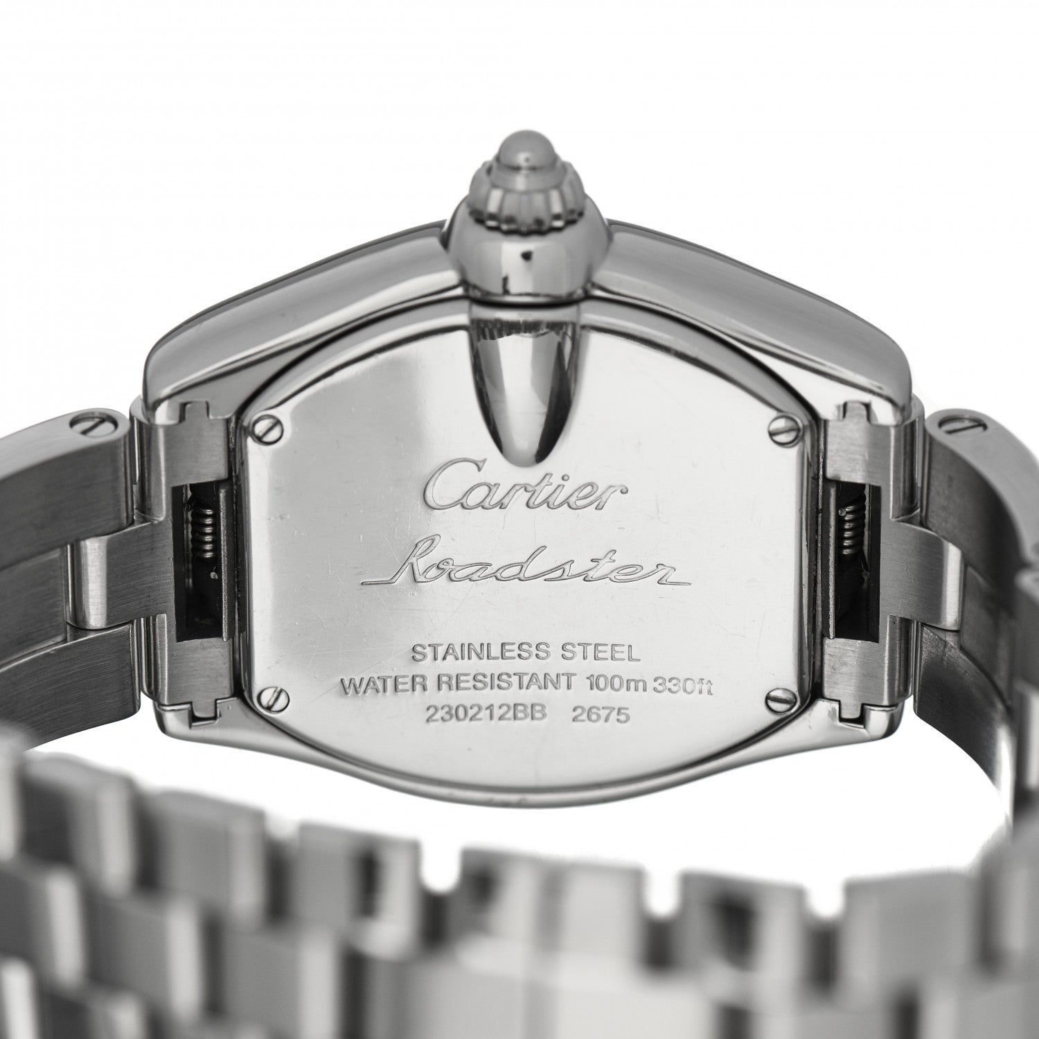 Cartier Stainless Steel 31mm Roadster Quartz Watch Pink 4 of 6