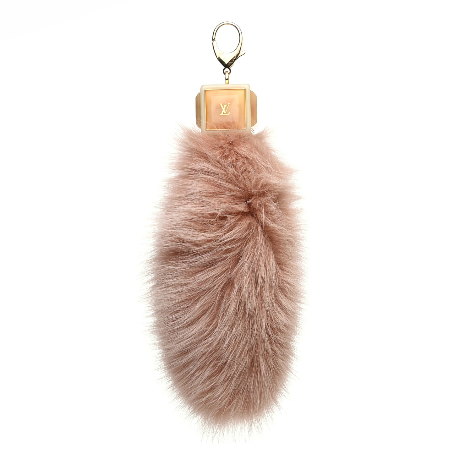 Fox Fur Foxy Key Holder Bag Charm Blush