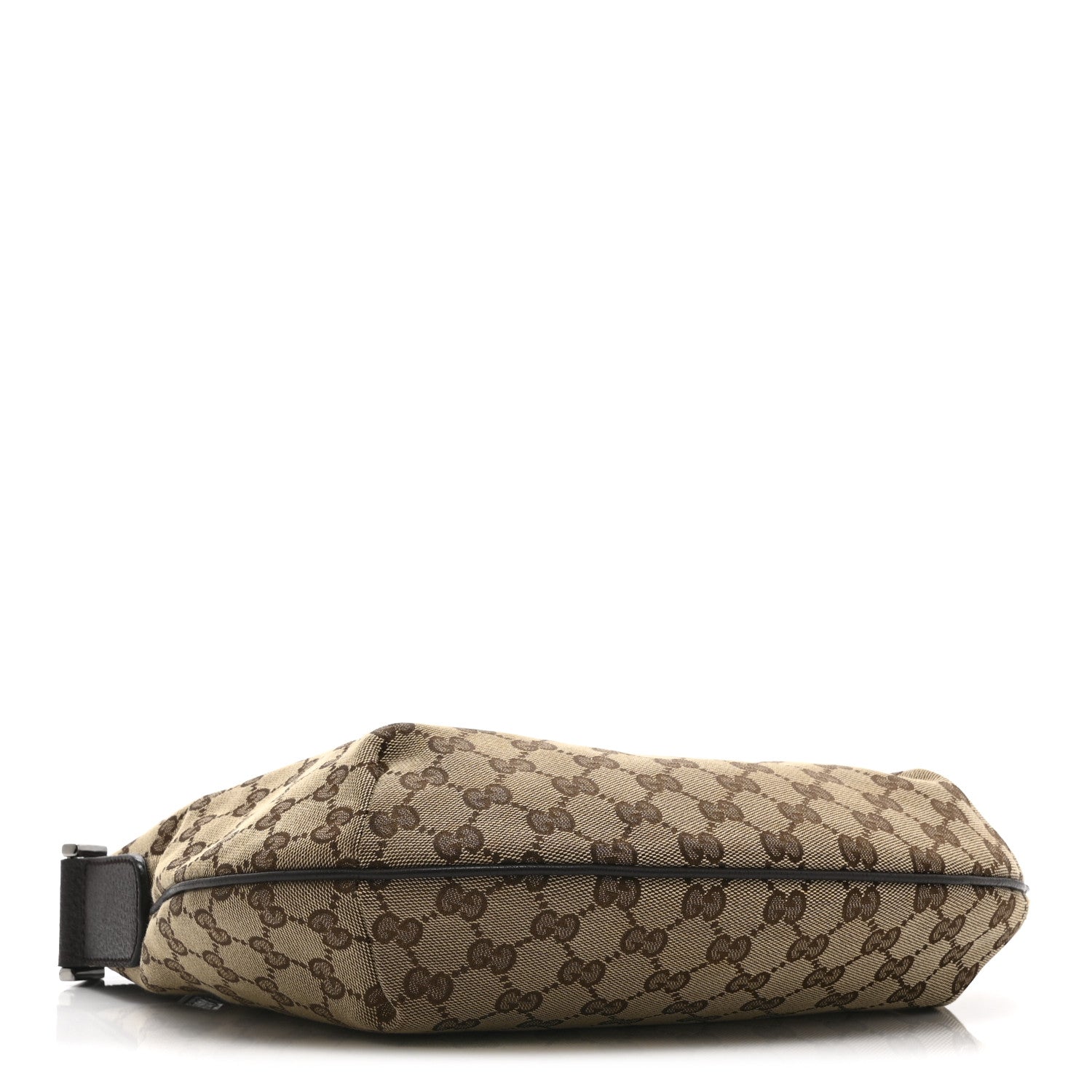 Gucci Monogram Medium Half Moon Hobo Dark Brown 5 of 22