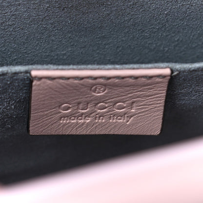 Gucci Nappa Bamboo Web Mini Nymphaea Top Handle Bag Perfect Pink Mystic White 6 of 13