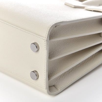Saint Laurent Grained Calfskin Nano Sac de Jour Dove White 6 of 12
