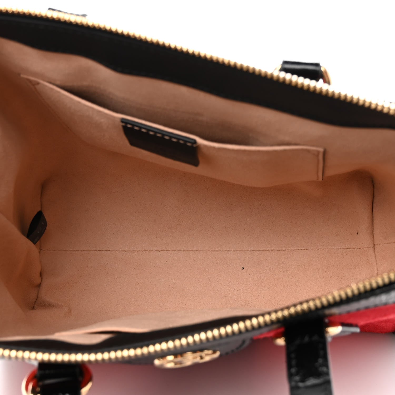 Gucci Suede Patent GG Web Small Ophidia Tote Bag Red 4 of 8