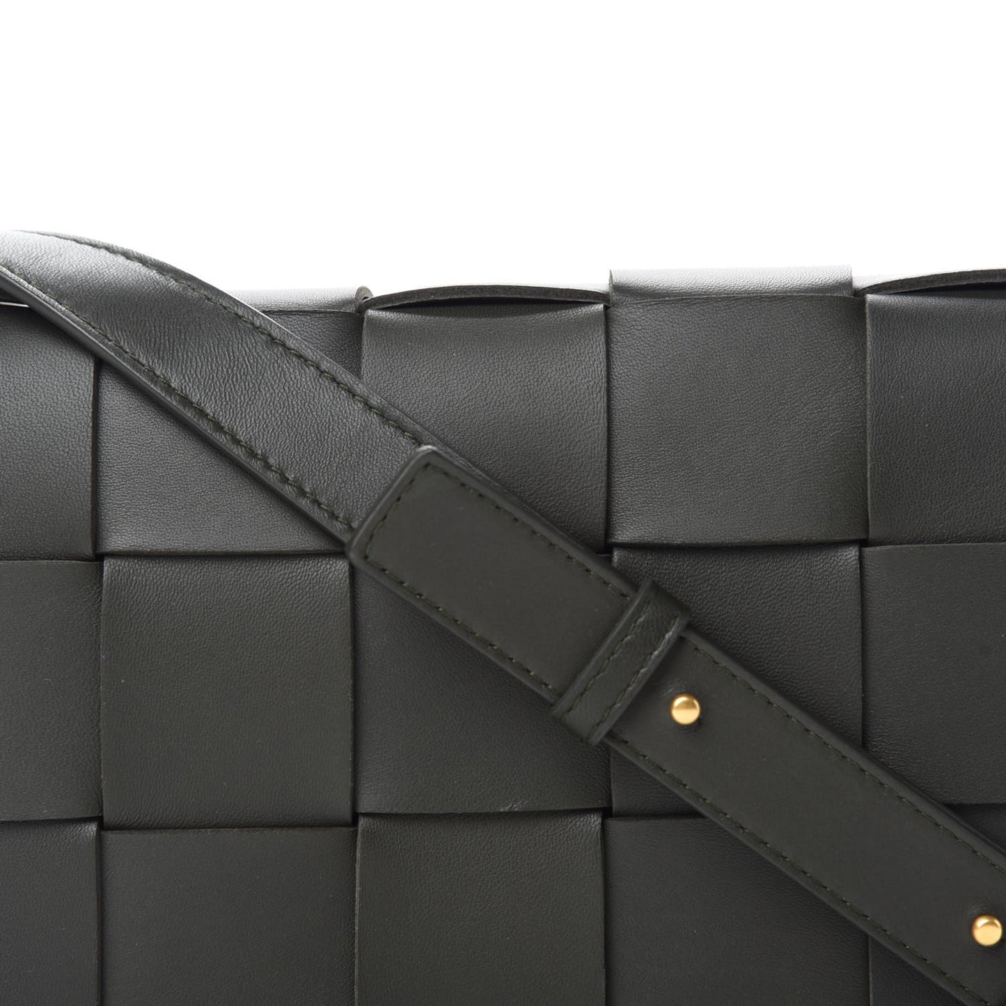 Lambskin Maxi Intrecciato Cassette Crossbody Bag Black