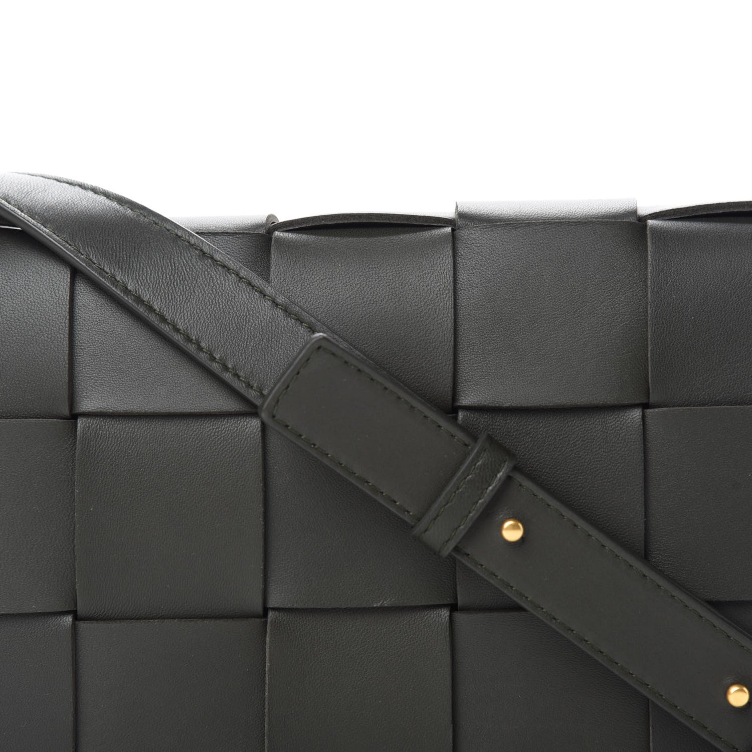 Bottega Veneta Lambskin Maxi Intrecciato Cassette Crossbody Bag Black 11 of 11