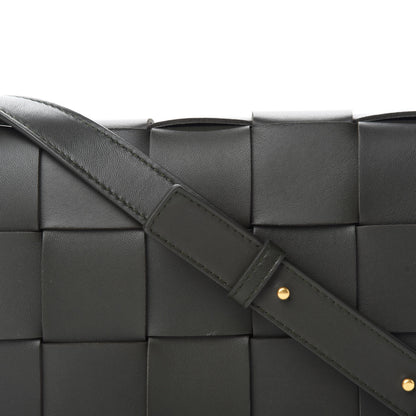 Bottega Veneta Lambskin Maxi Intrecciato Cassette Crossbody Bag Black 11 of 11