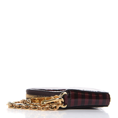 Louis Vuitton Vernis Rayures Coeur Heart Coin Purse Amarante 4 of 7