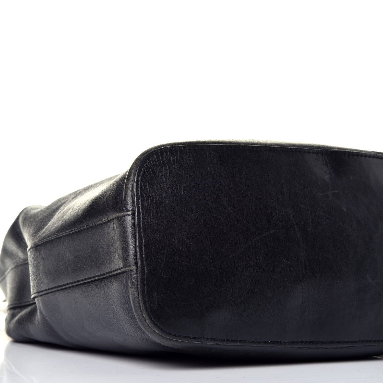 Gucci Calfskin GG Small Clasp Hobo Black 8 of 9