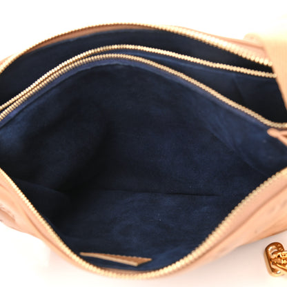 Louis Vuitton Lambskin Embossed Monogram Coussin PM Camel 5 of 9
