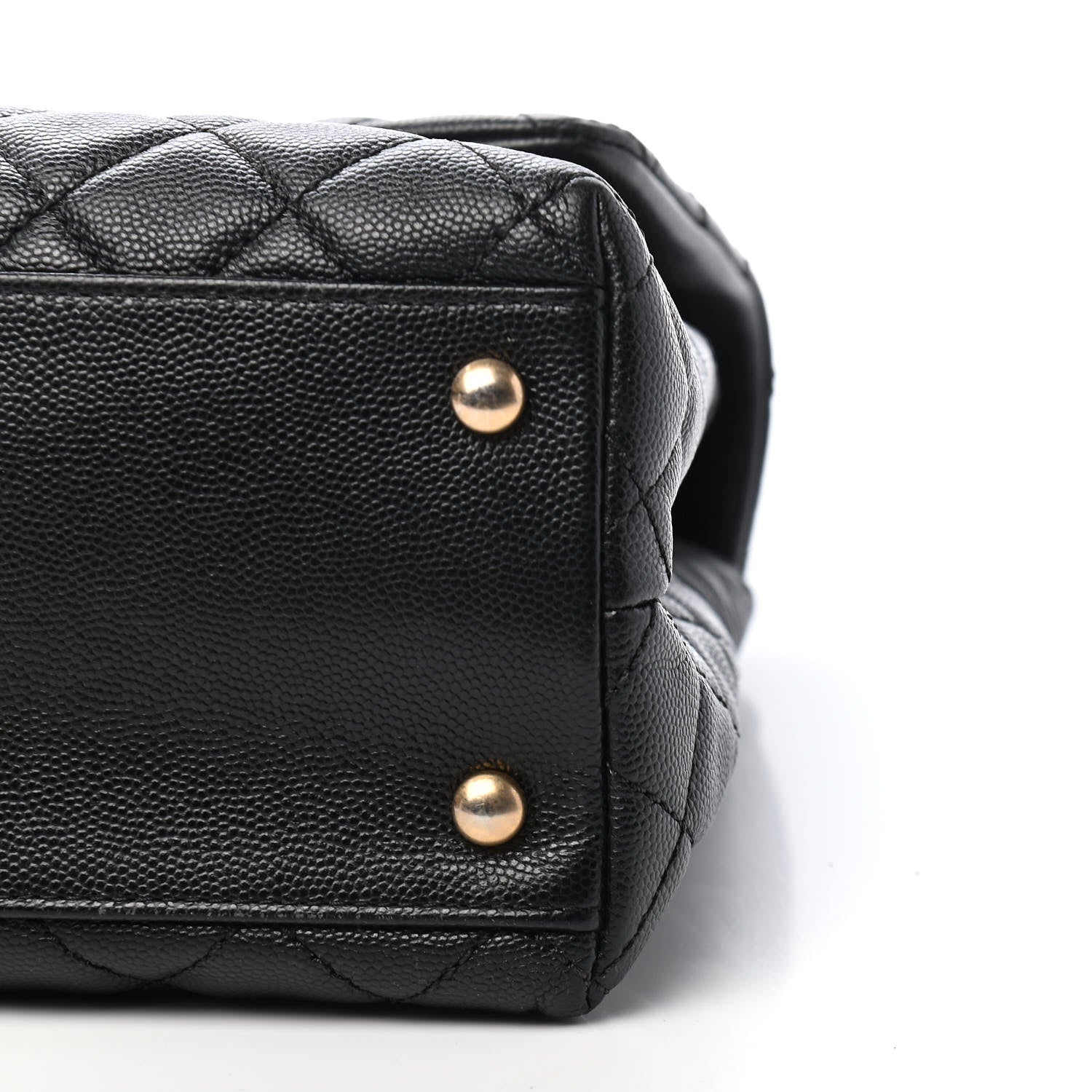 Chanel Caviar Lizard Quilted Medium Coco Handle Flap Black 9 of 9