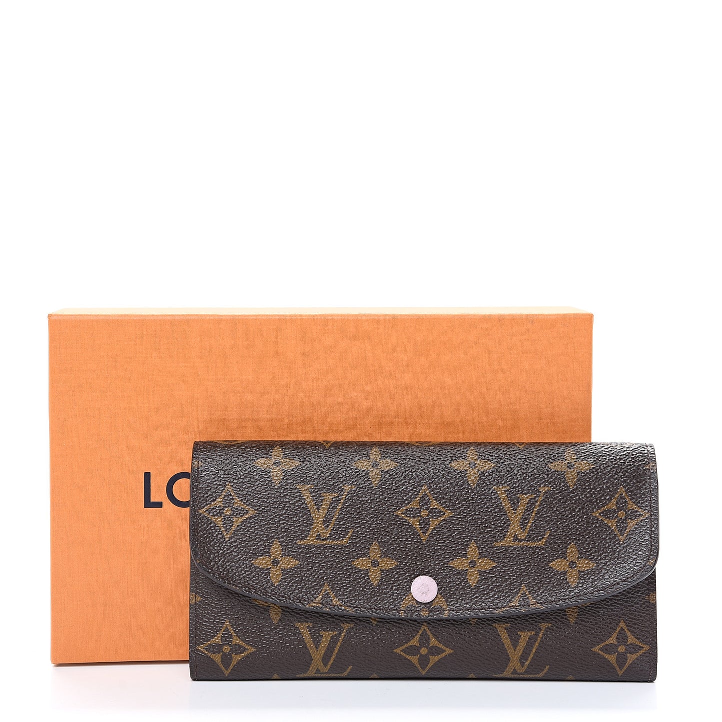 Monogram Emilie Wallet Rose Ballerine