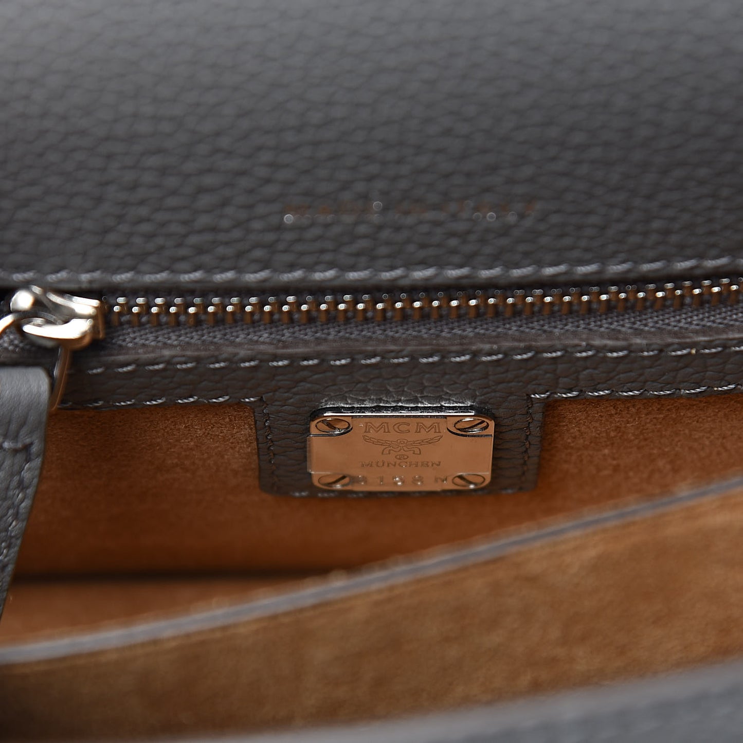 Park Avenue Calfskin Mini Patricia Crossbody Bag Charcoal