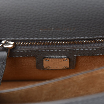 MCM Park Avenue Calfskin Mini Patricia Crossbody Bag Charcoal 7 of 9