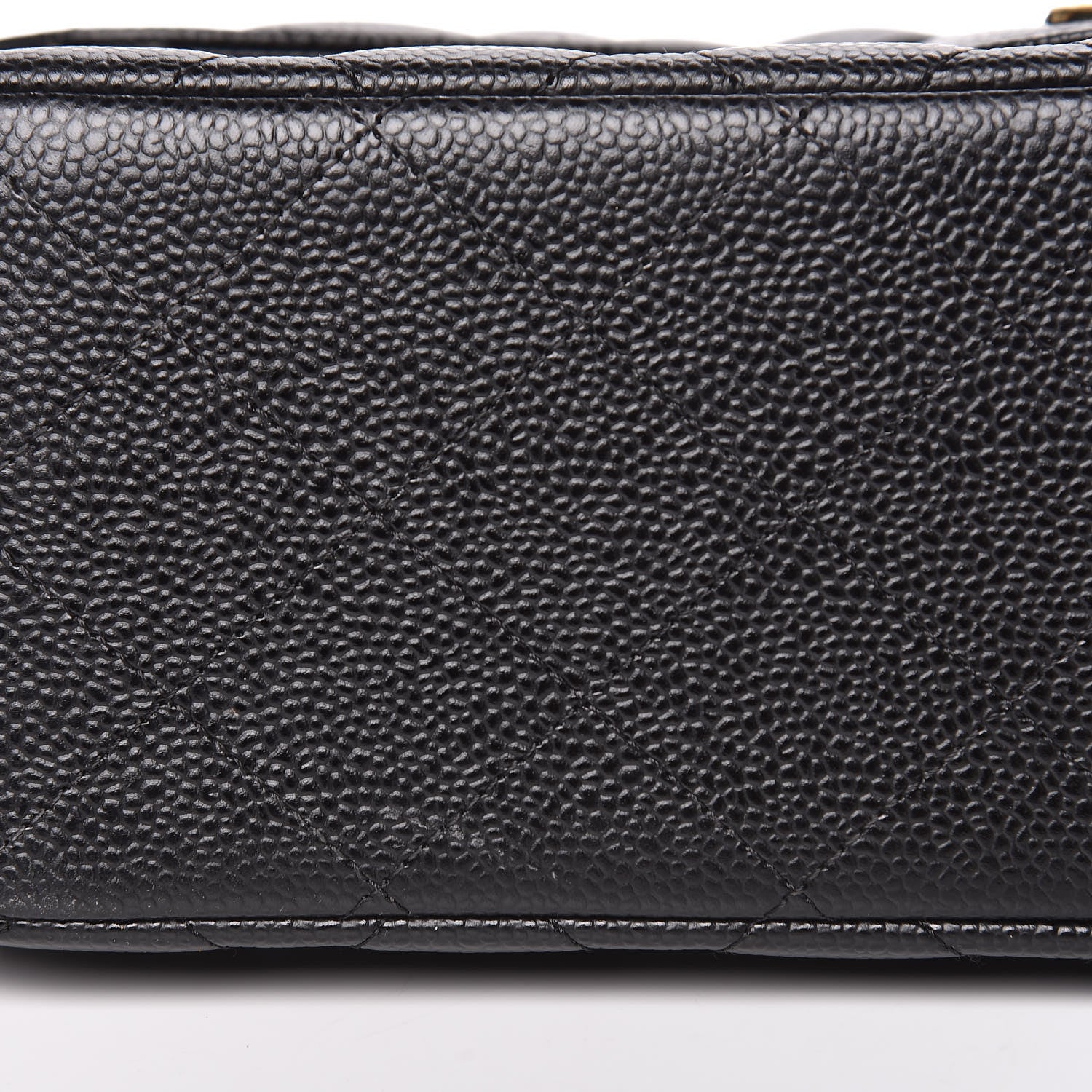 Chanel Caviar Quilted Jumbo Double Flap Black 11 of 12