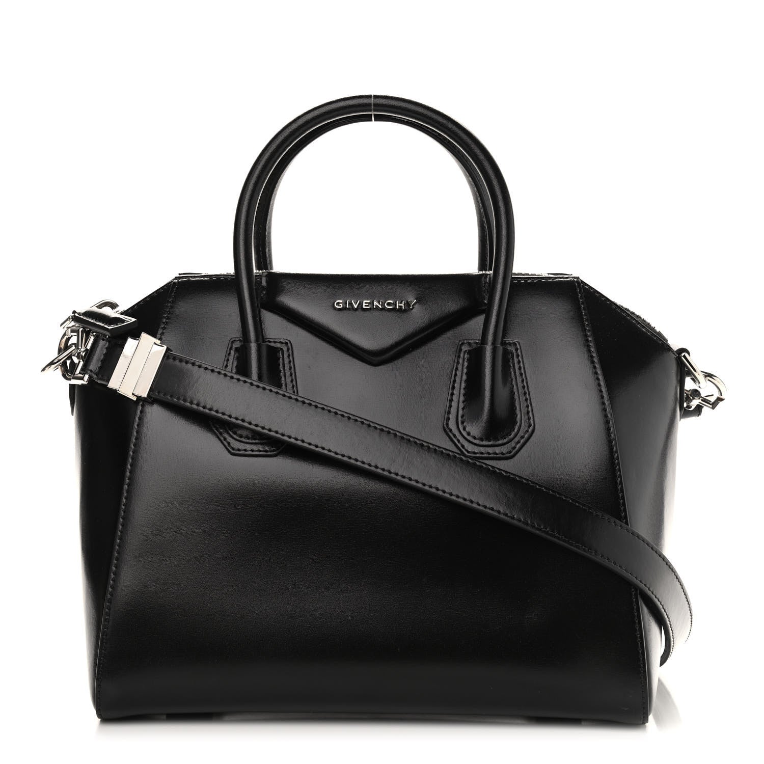 Givenchy Shiny Lord Calfskin Small Antigona Black 1 of 9