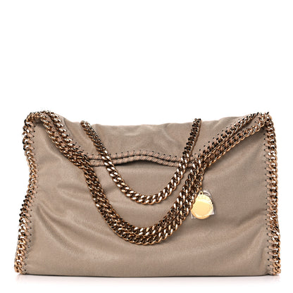 Stella McCartney Shaggy Deer Falabella Fold Over Tote Taupe 1 of 10