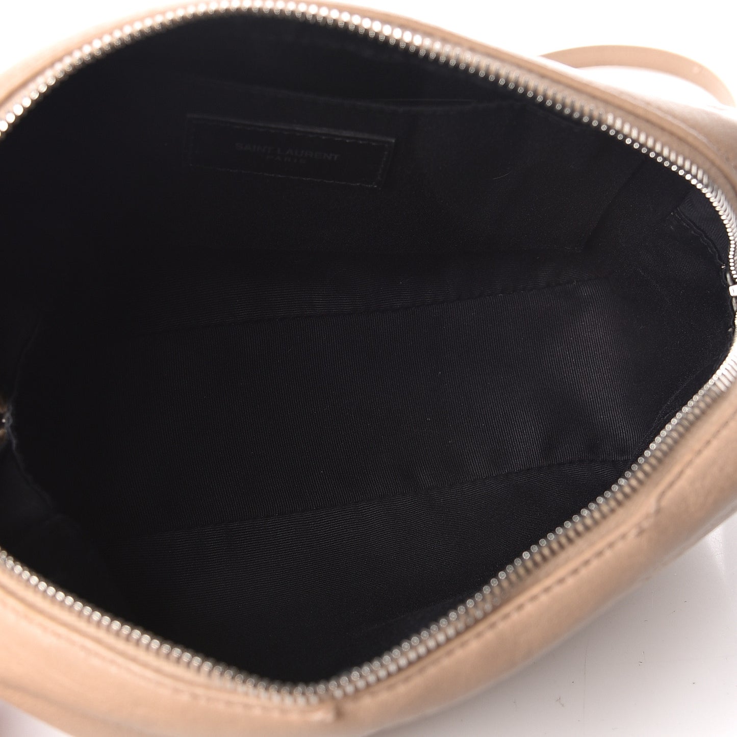 Lambskin Monogram Small Lou Camera Bag Dark Beige