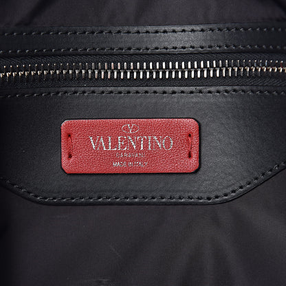 Valentino Garavani Shiny Canvas VLTN Medium Messenger Bag Black 6 of 10