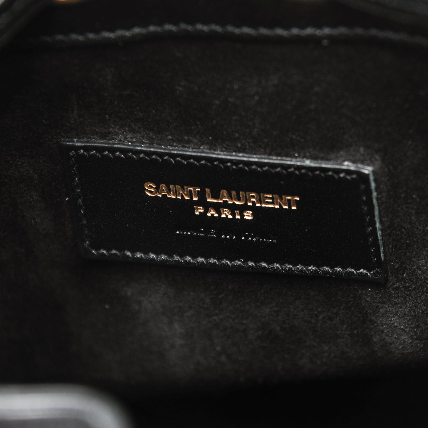 Calfskin Small Emmanuelle Bucket Bag Black