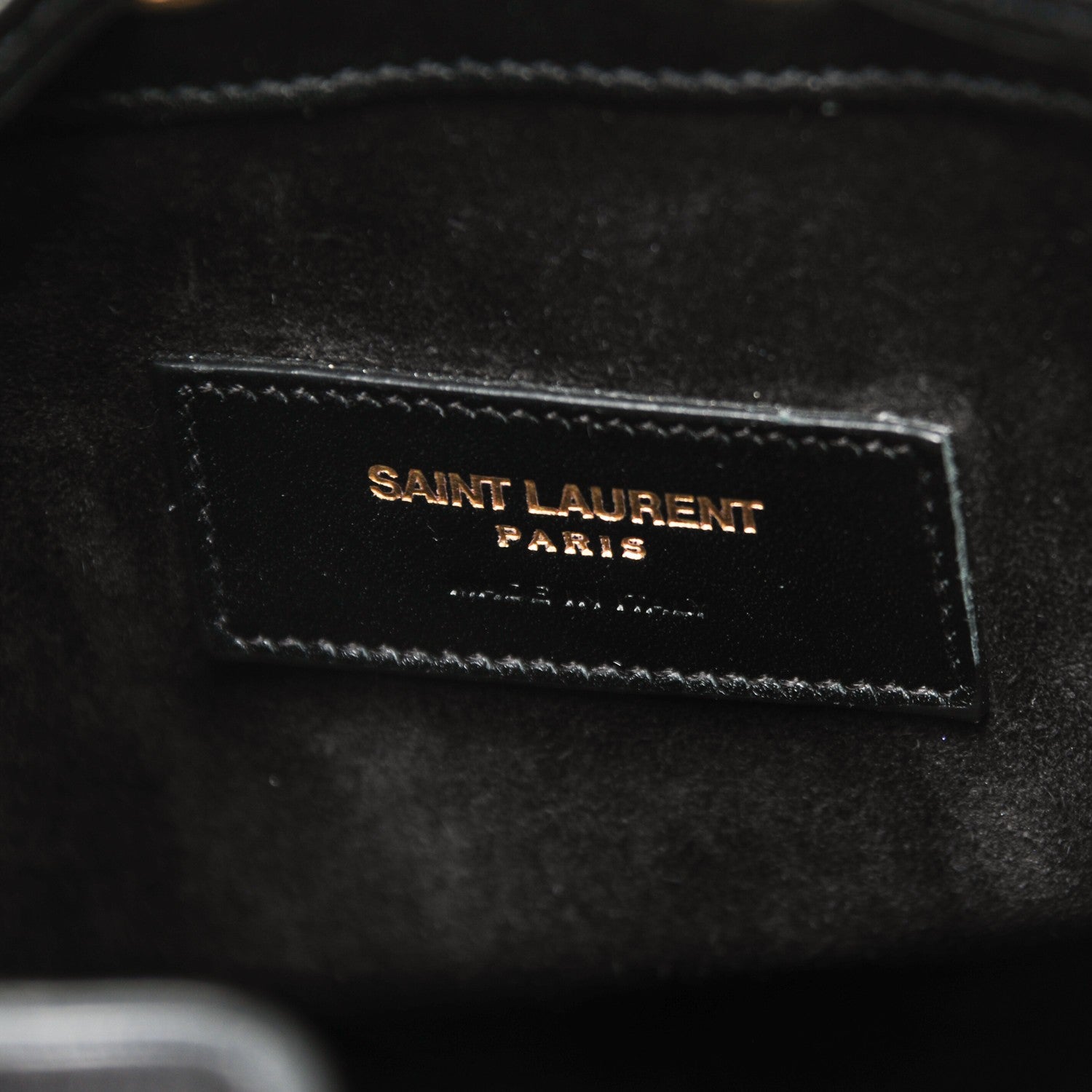 Saint Laurent Calfskin Small Emmanuelle Bucket Bag Black 7 of 9