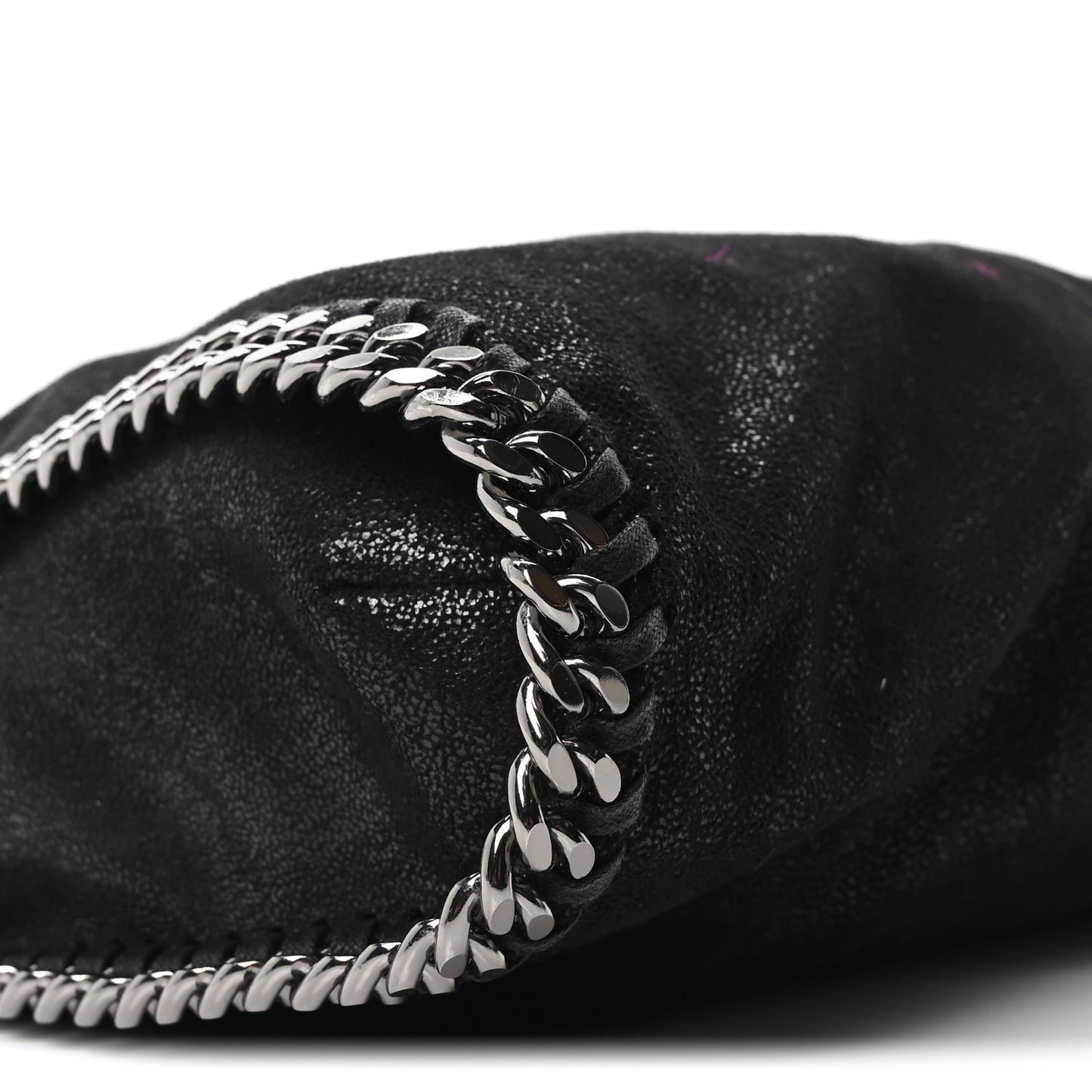 Shaggy Deer Falabella Fold Over Tote  Black