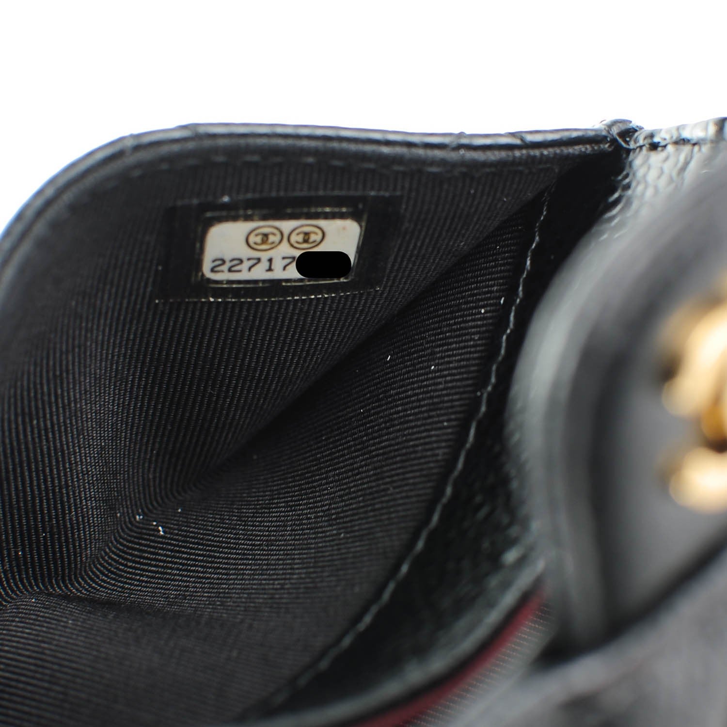 Chanel Caviar Quilted Flap Card Holder Black 8 of 8