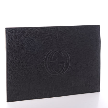 Gucci Pebbled Calfskin Soho Document Holder Black 3 of 6