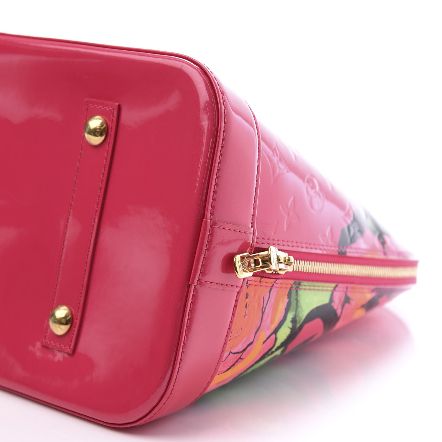 Louis Vuitton Vernis Roses Alma MM Rose Pop 8 of 10