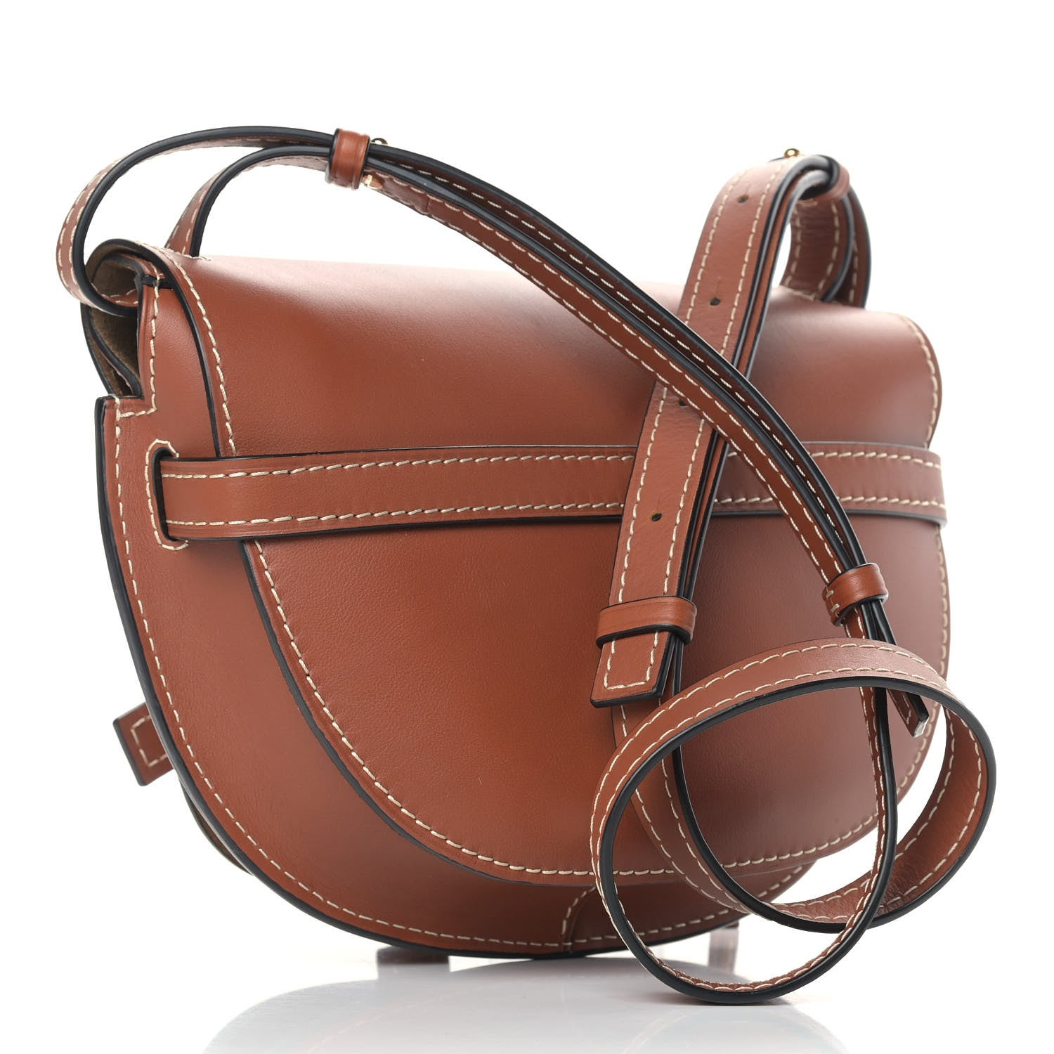 Loewe Calfskin Small Gate Crossbody Bag Rust 3 of 10