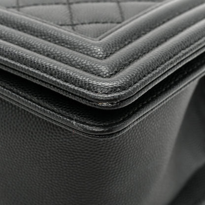 Chanel Caviar Quilted Medium Boy Flap Black 10 of 13