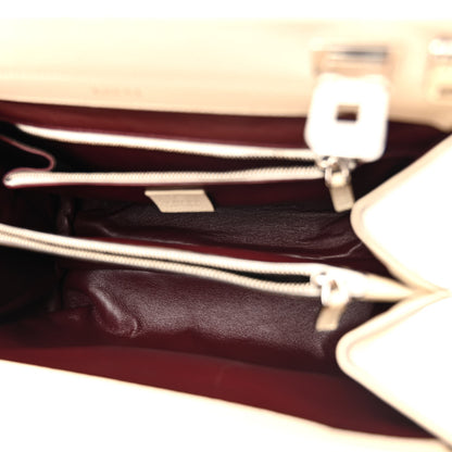 Gucci Grainy Calfskin Small Zumi Top Handle Bag Mystic White 5 of 16