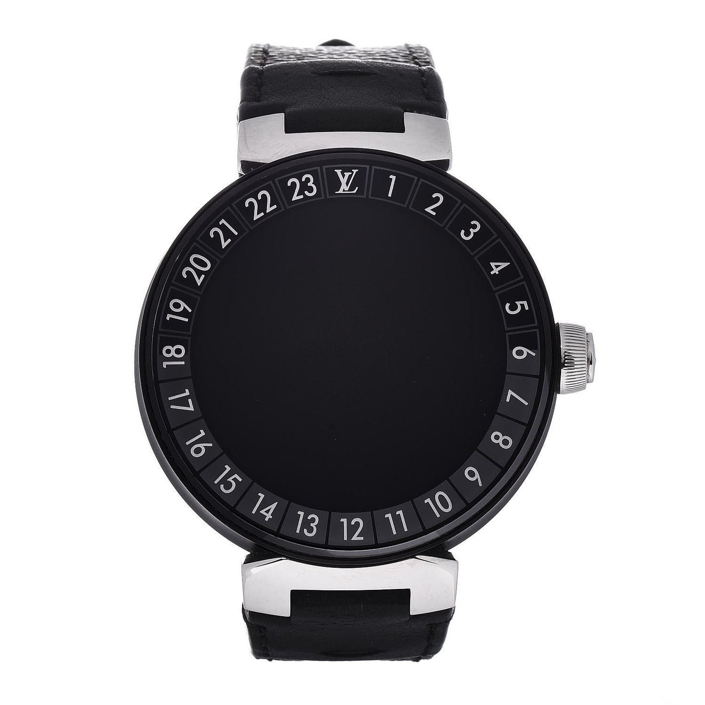 Stainless Steel Canvas Alligator 42mm Tambour Horizon Smartwatch