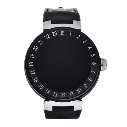 Louis Vuitton Stainless Steel Canvas Alligator 42mm Tambour Horizon Smartwatch 1 of 6