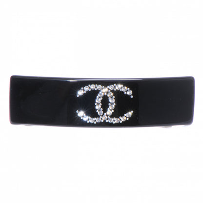 Chanel CC Crystal Barette Black 2 of 5