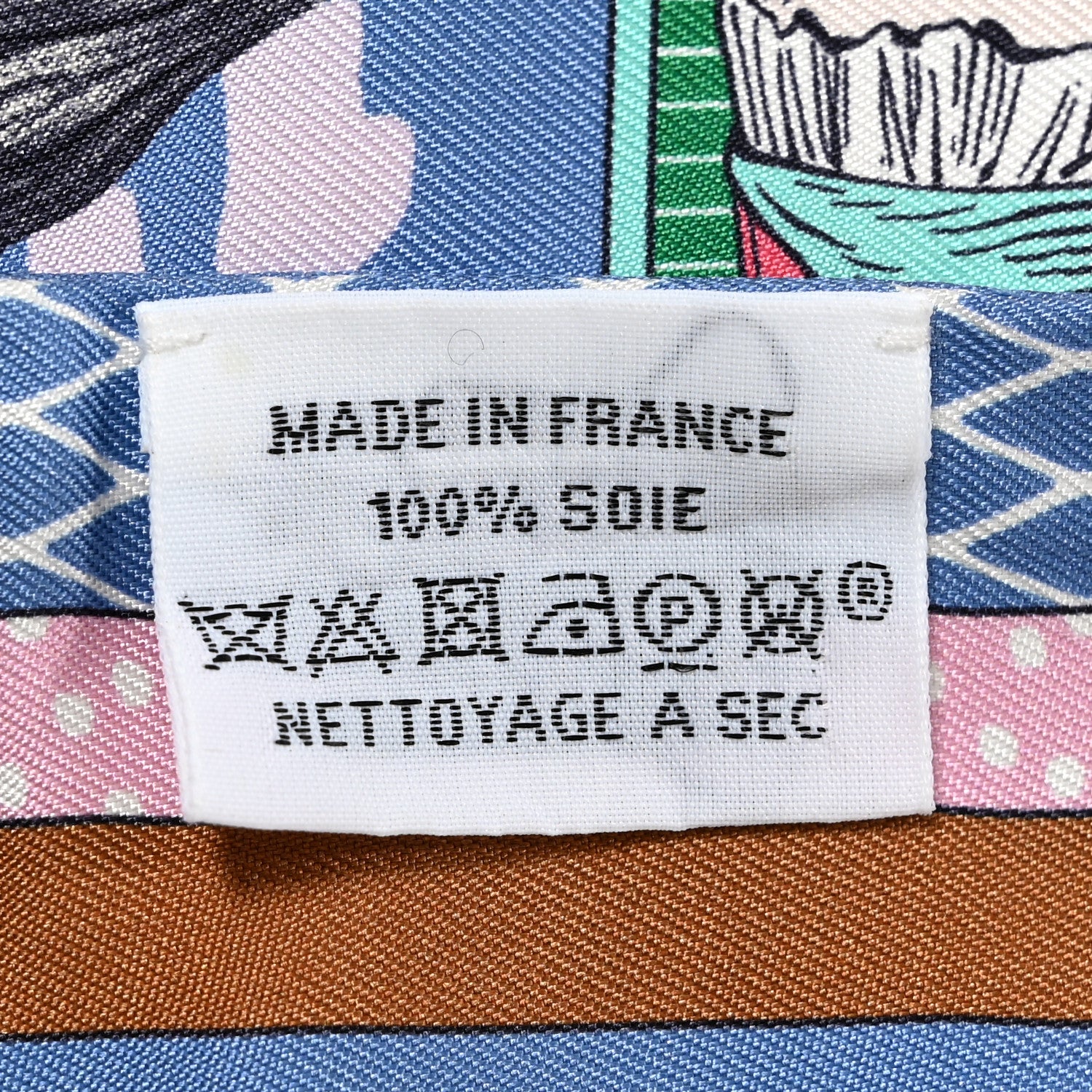 Hermes Silk Twilly Grand Theatre Nouveau Bleu Lavande Rose Vert 4 of 4