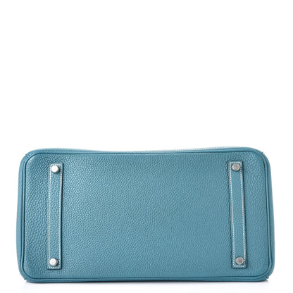 Hermes Togo Birkin 35 Blue Jean 7 of 38