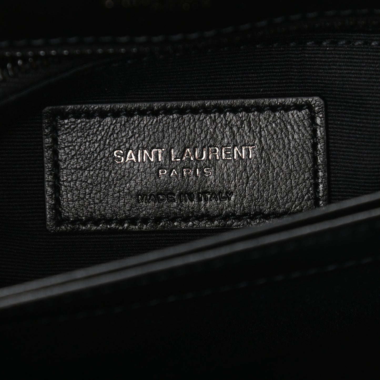 Calfskin Y Quilted Monogram Toy Loulou Crossbody Bag Black