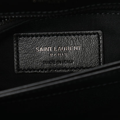Saint Laurent Calfskin Y Quilted Monogram Toy Loulou Crossbody Bag Black 5 of 10