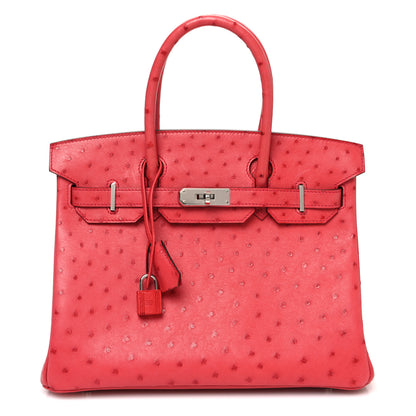 Hermes Ostrich Birkin 30 Bougainvillea 1 of 10