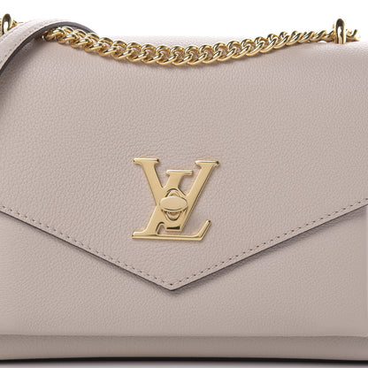 Louis Vuitton Soft Calfskin MyLockme Chain Bag BB Greige 8 of 10