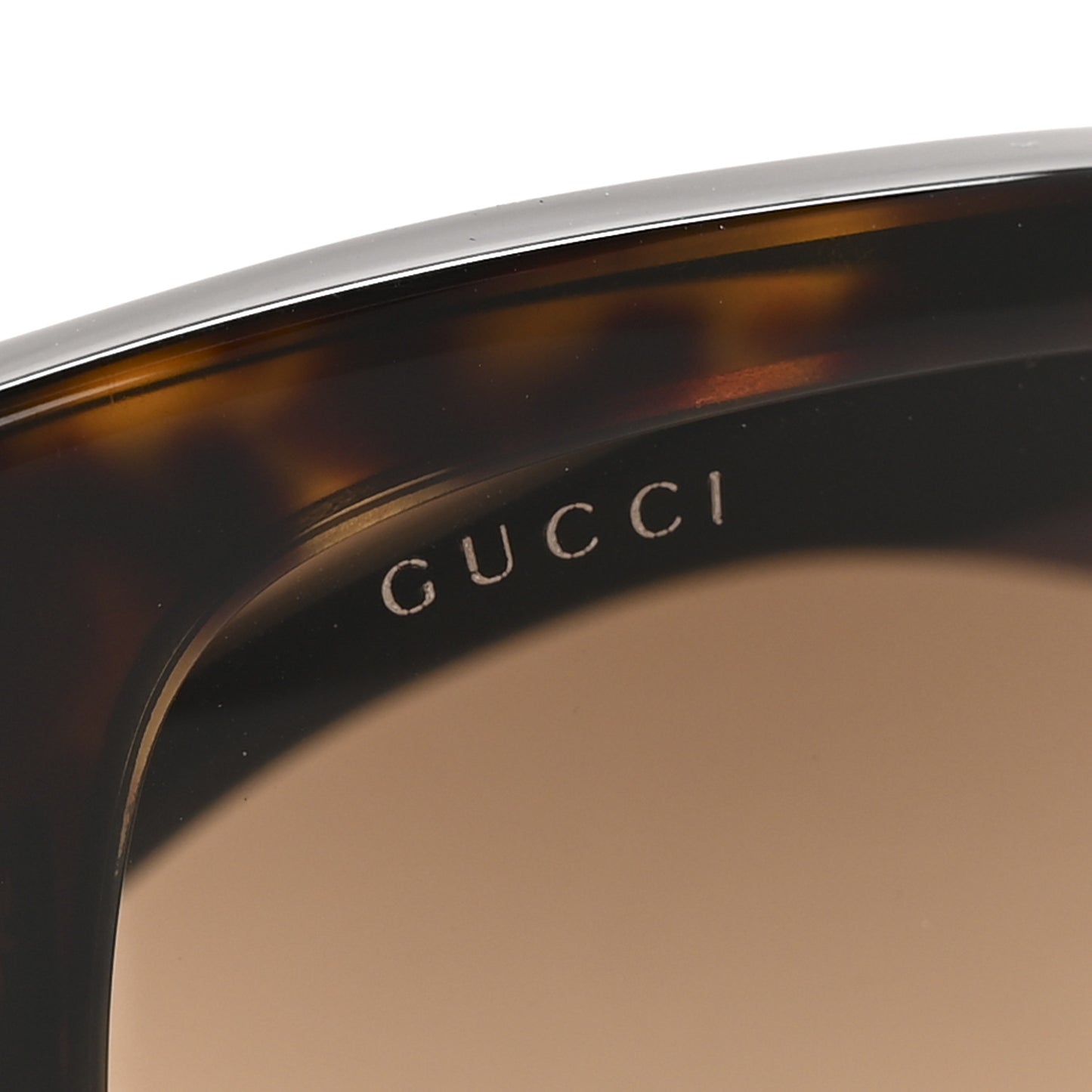 Acetate Web Oversized Frame Rectangle Sunglasses GG0276S Tortoiseshell