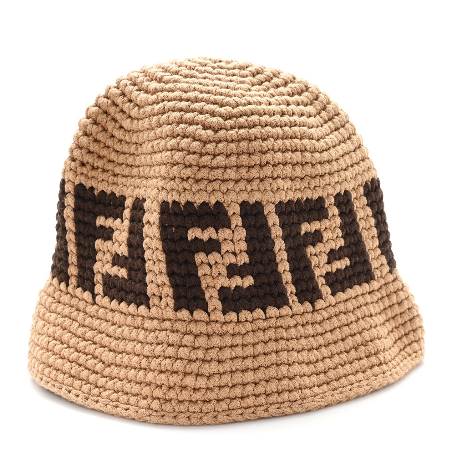 Cotton FF Woven Bucket Hat S/M Naturale Black