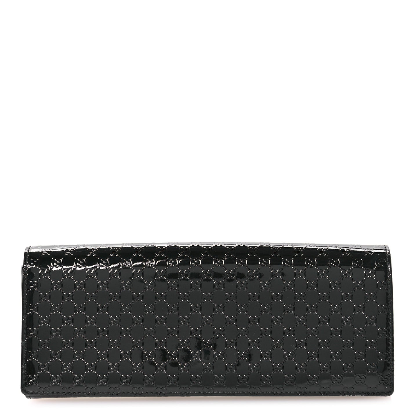 Patent Microguccissima Small Broadway Clutch Black