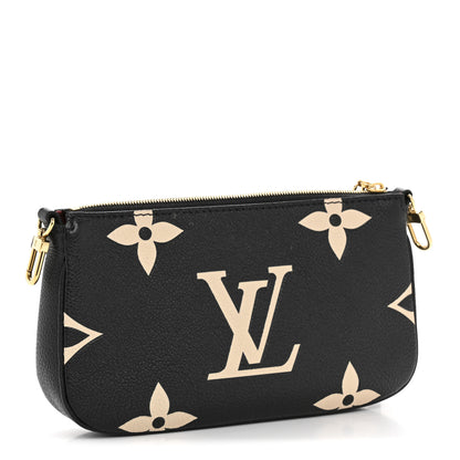Louis Vuitton Empreinte Monogram Giant Multi Pochette Accessories Mini Pochette Black Beige 3 of 10