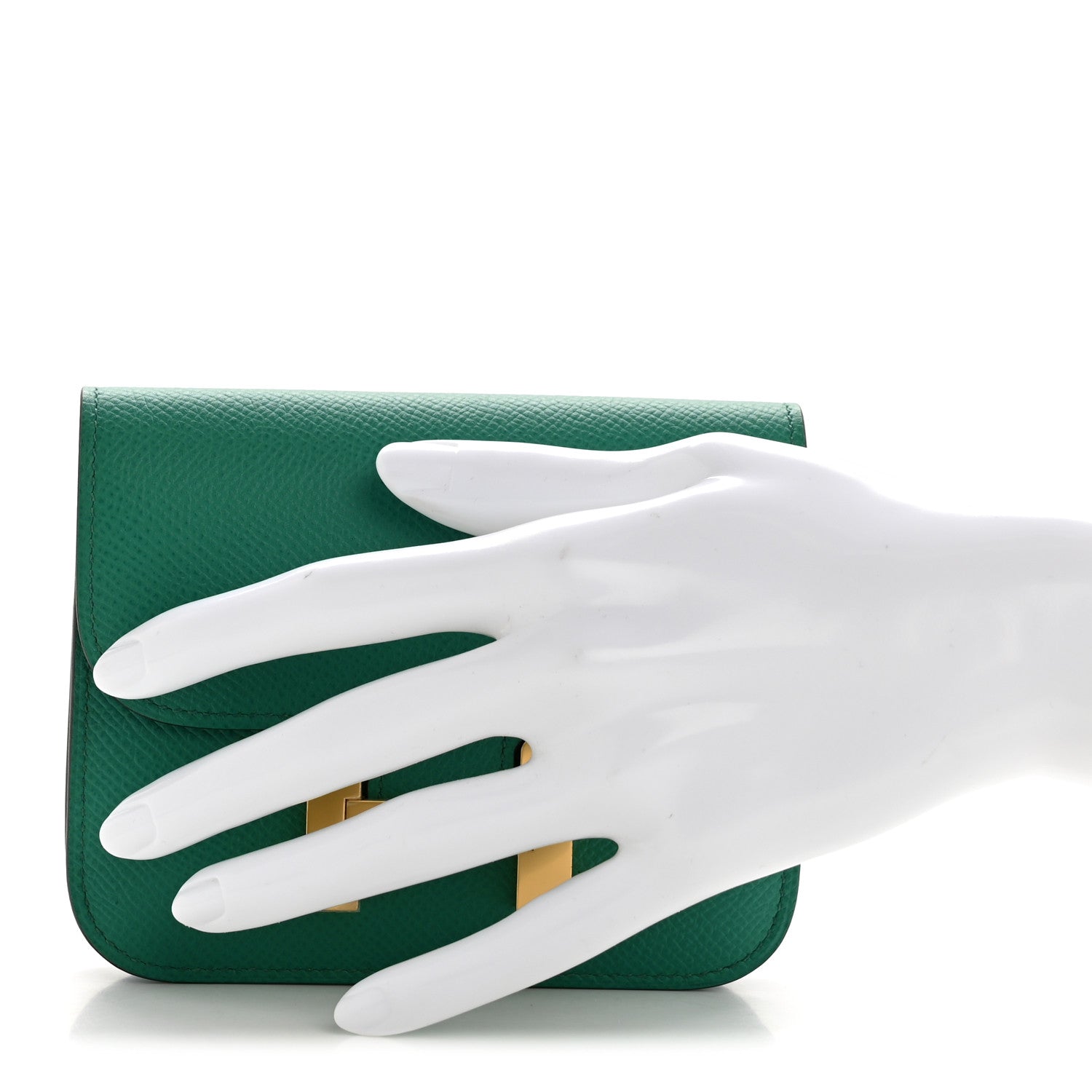 Hermes Epsom Constance Slim Wallet Vert Jade 2 of 11