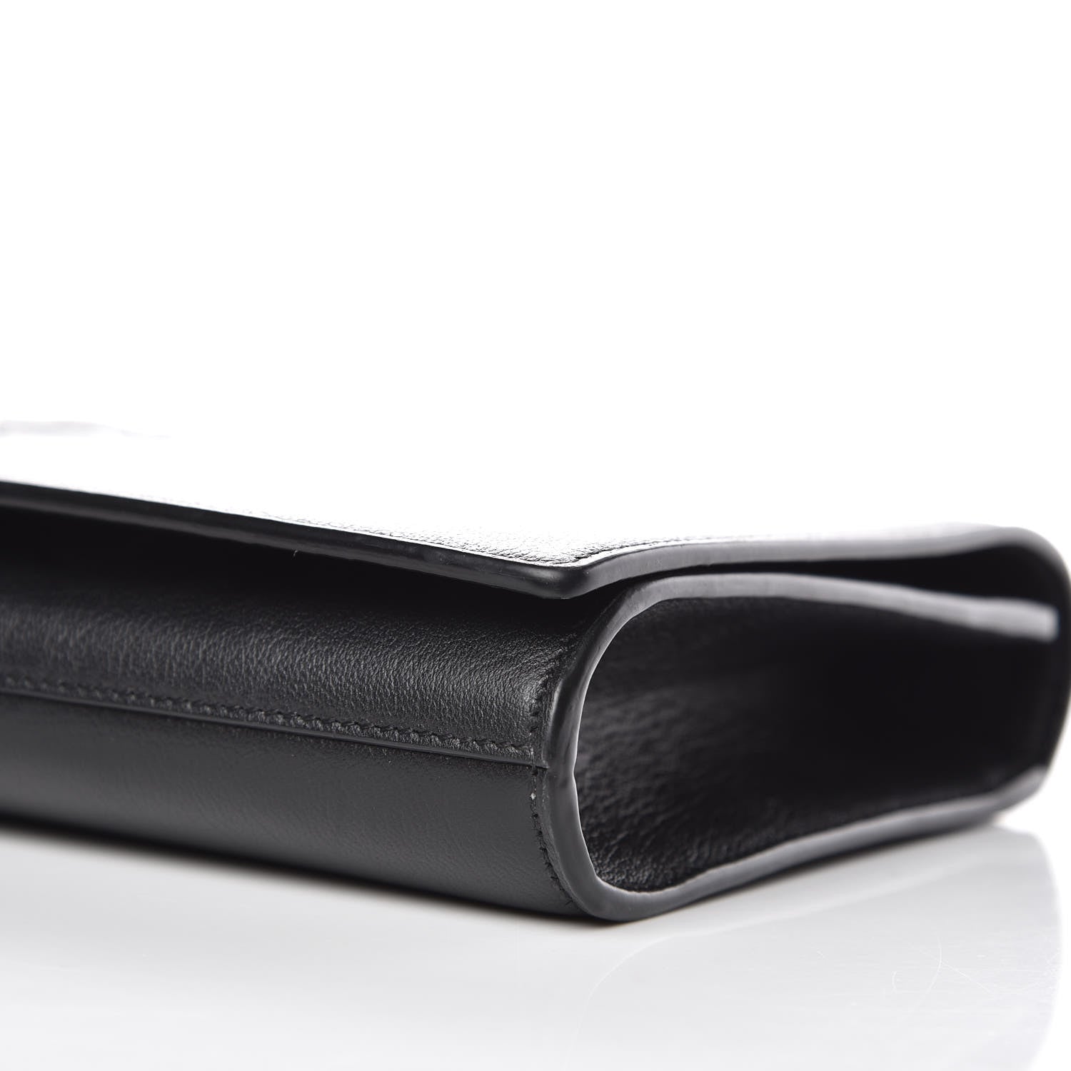 Saint Laurent Calfskin Monogram Large Belle De Jour Clutch Black 8 of 10