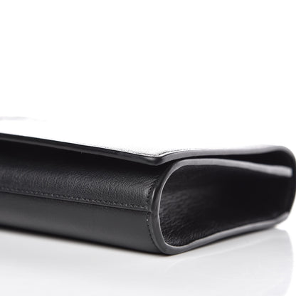 Saint Laurent Calfskin Monogram Large Belle De Jour Clutch Black 8 of 10