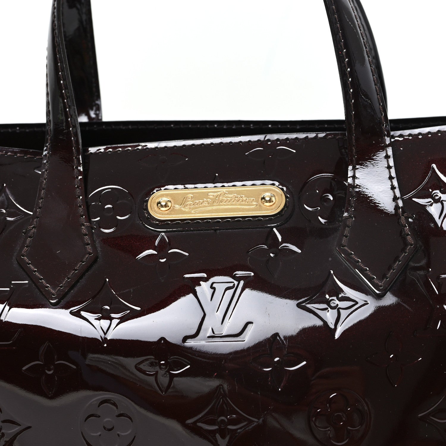 Louis Vuitton Vernis Wilshire PM Amarante 7 of 10