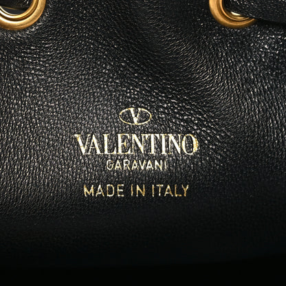 Valentino Garavani Nappa Mini VLogo Signature Chain Bucket Bag Black 6 of 10