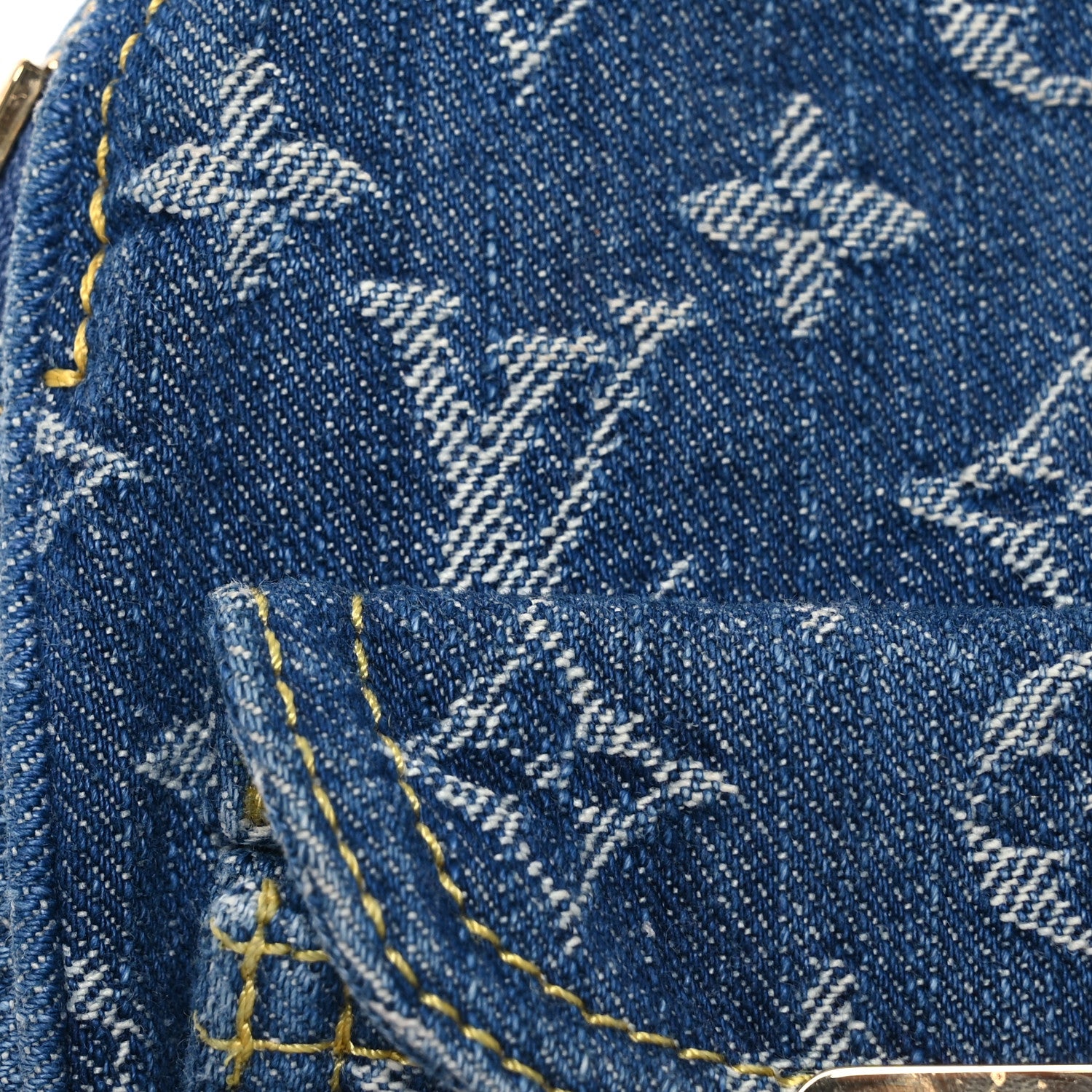 Louis Vuitton Denim Fairfax Pochette Blue 8 of 15